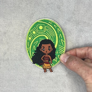 Moana & the Heart of Te Fiti Embroidered Iron-On Patch