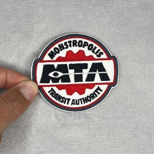 Monstropolis Transit Authority Embroidered Iron-On Patch
