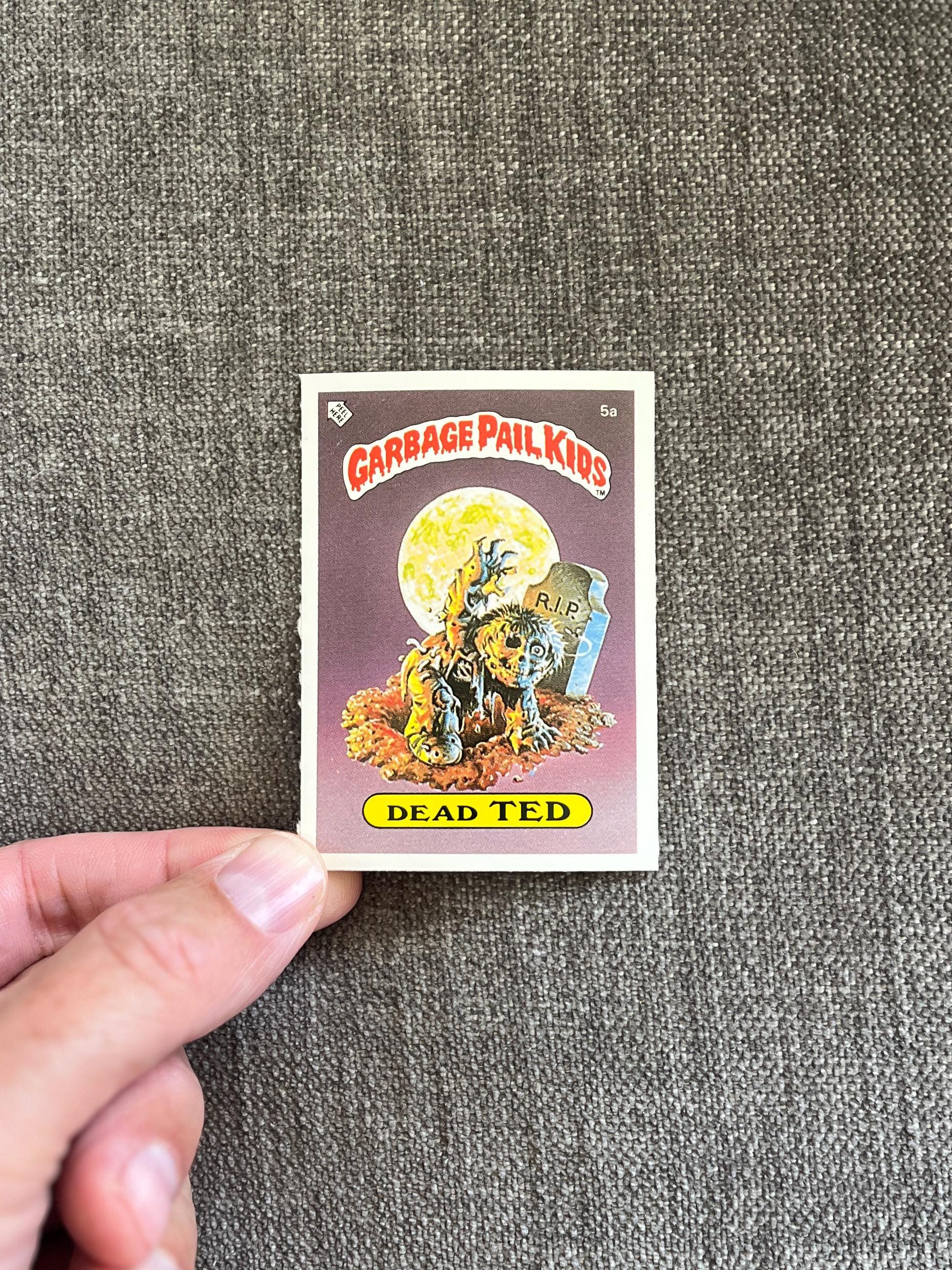 DEAD TED 5a — UK Garbage Pail Kids Series 1 Mini Card (1985