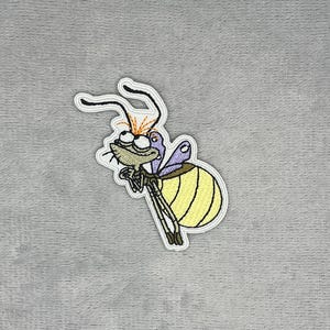 Ray the Firefly Embroidered Iron-On Patch