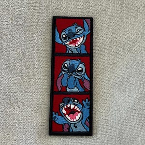 Stitch Photo Booth-strookpatch | 4 x 1,25 inch geborduurd opstrijkbaar
