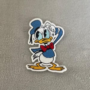 Donald Duck Iron-On Patch | Classic Disney 3x2 Inch Embroidered Patch