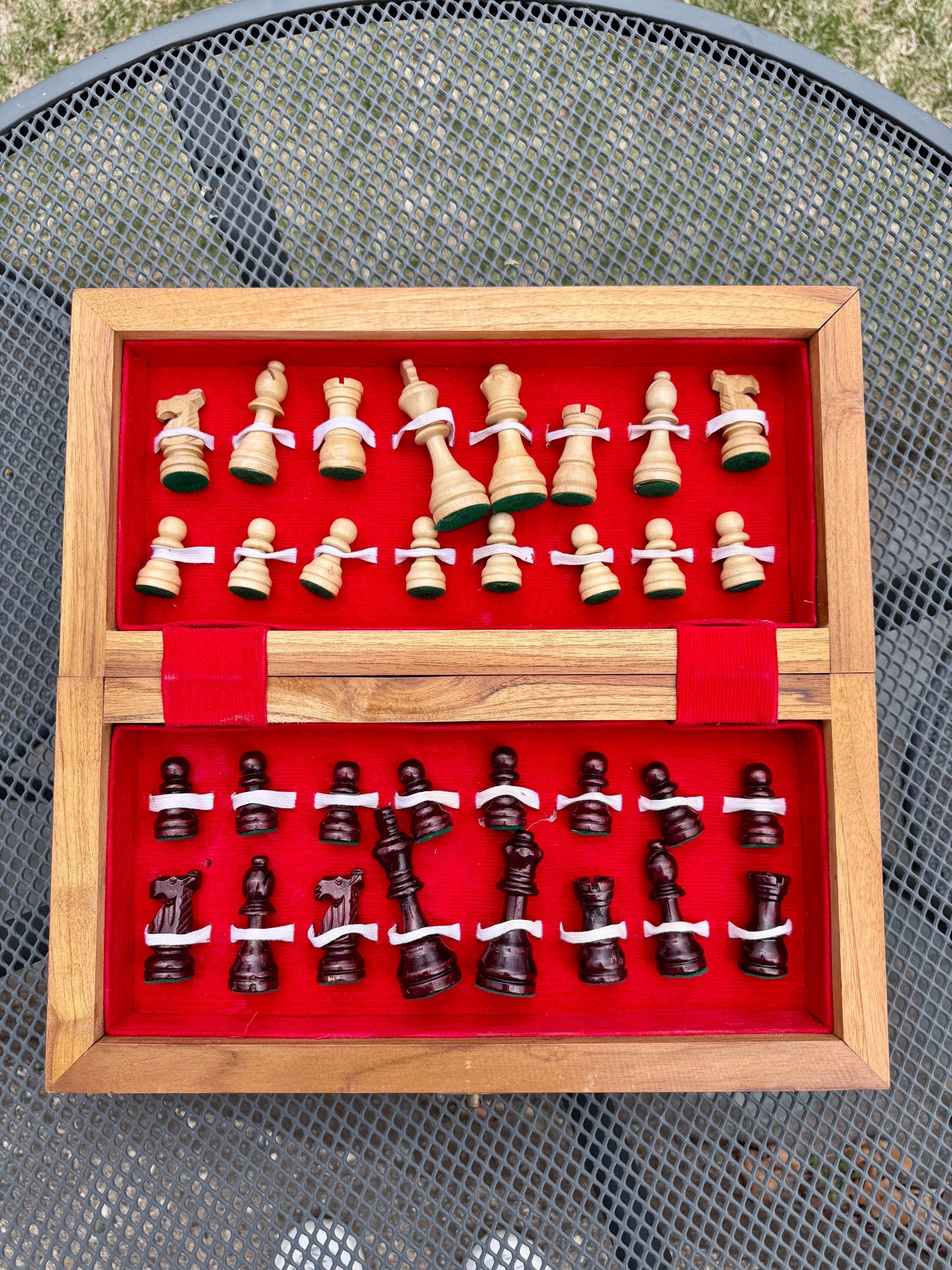Jeu D'Échecs Chinois | Échiquier Pliable En Bois Pour Débutants | Jeu D'Échecs Chinois De Voyage