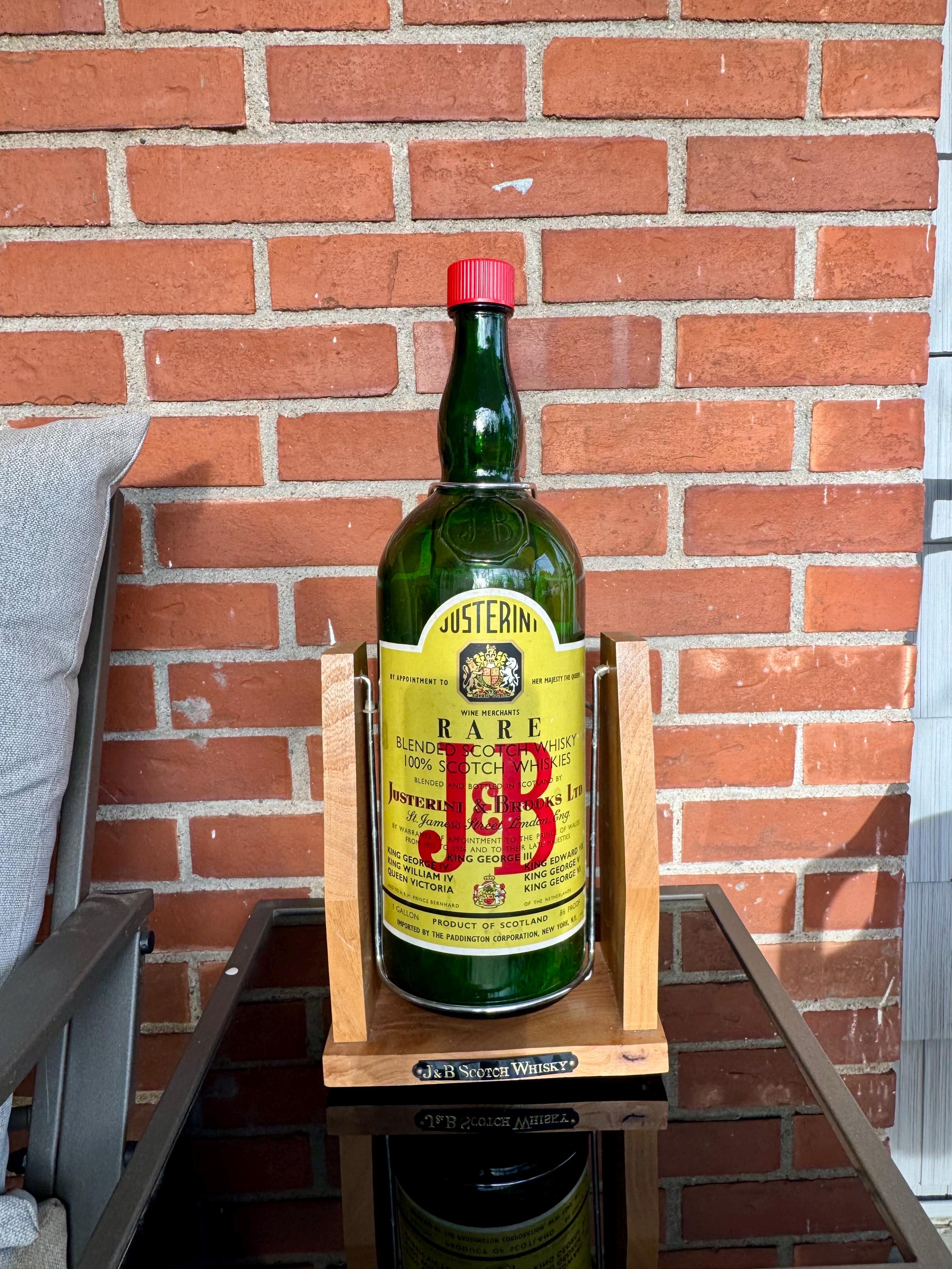 希少 ヴィンテージ J&B ディスプレイ ホルダー&ボックス付き ボトル