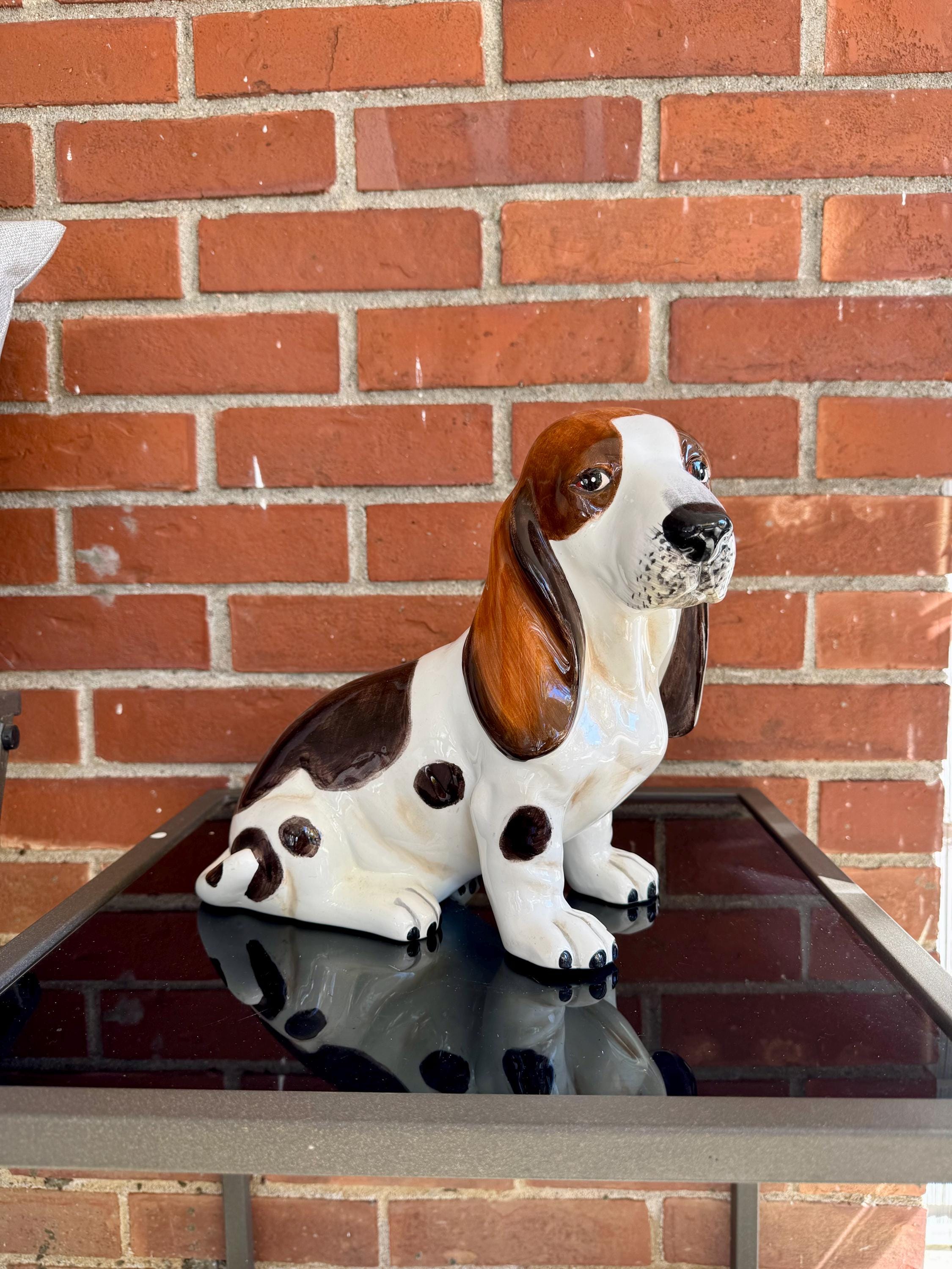 バセットハウンド 陶器 置物 犬の置物 インテリア オブジェ Basset hound statue - Etsy 日本