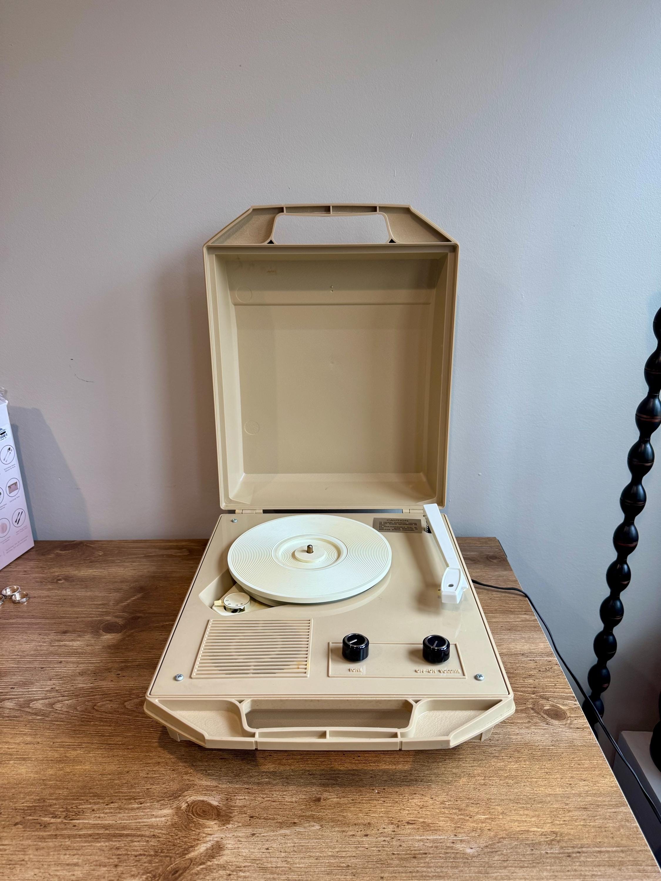 Vintage Fisher-price 'major' Record Player Portable Turntable