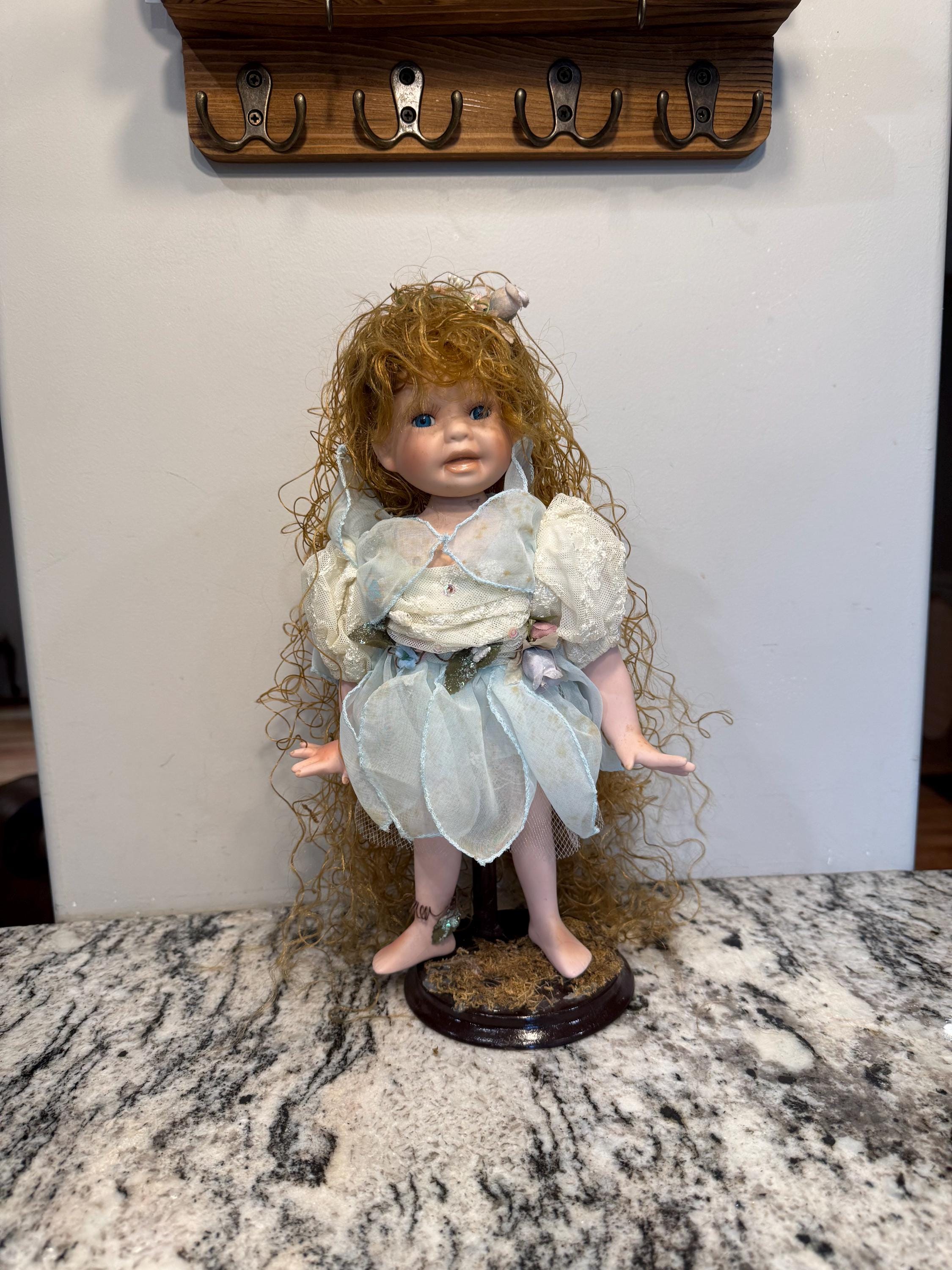 Vintage Porcelain Fairy Doll - Etsy