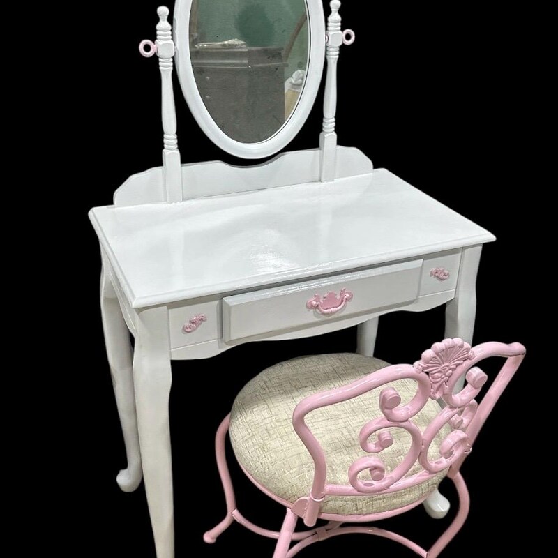 White Vanity Chair - Etsy