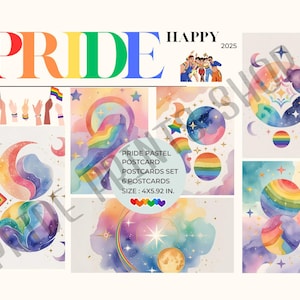 Cartolina LGBTQ+ / Citazioni positive sull'orgoglio / Download digitale di consapevolezza queer / Mazzo di auto-amore stampabile per trans, non binari, gay