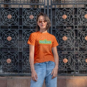 Raised by the Street Public Broadcasting T-Shirt — Support Sesame Street 90s Kids Tee image 6