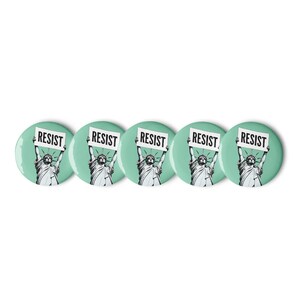 RESIST Green Pin Buttons