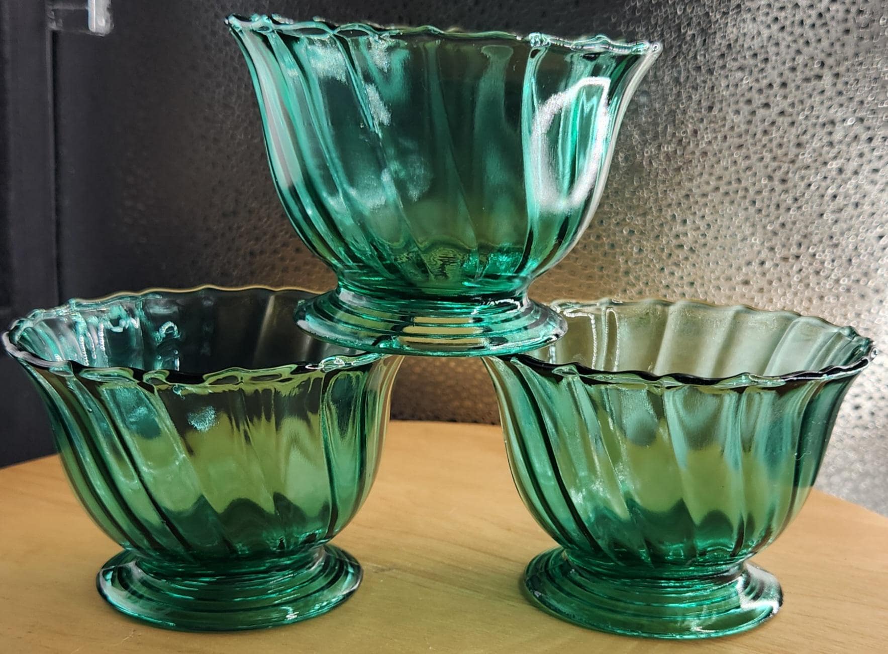 Jeannette Teal Glass - Etsy