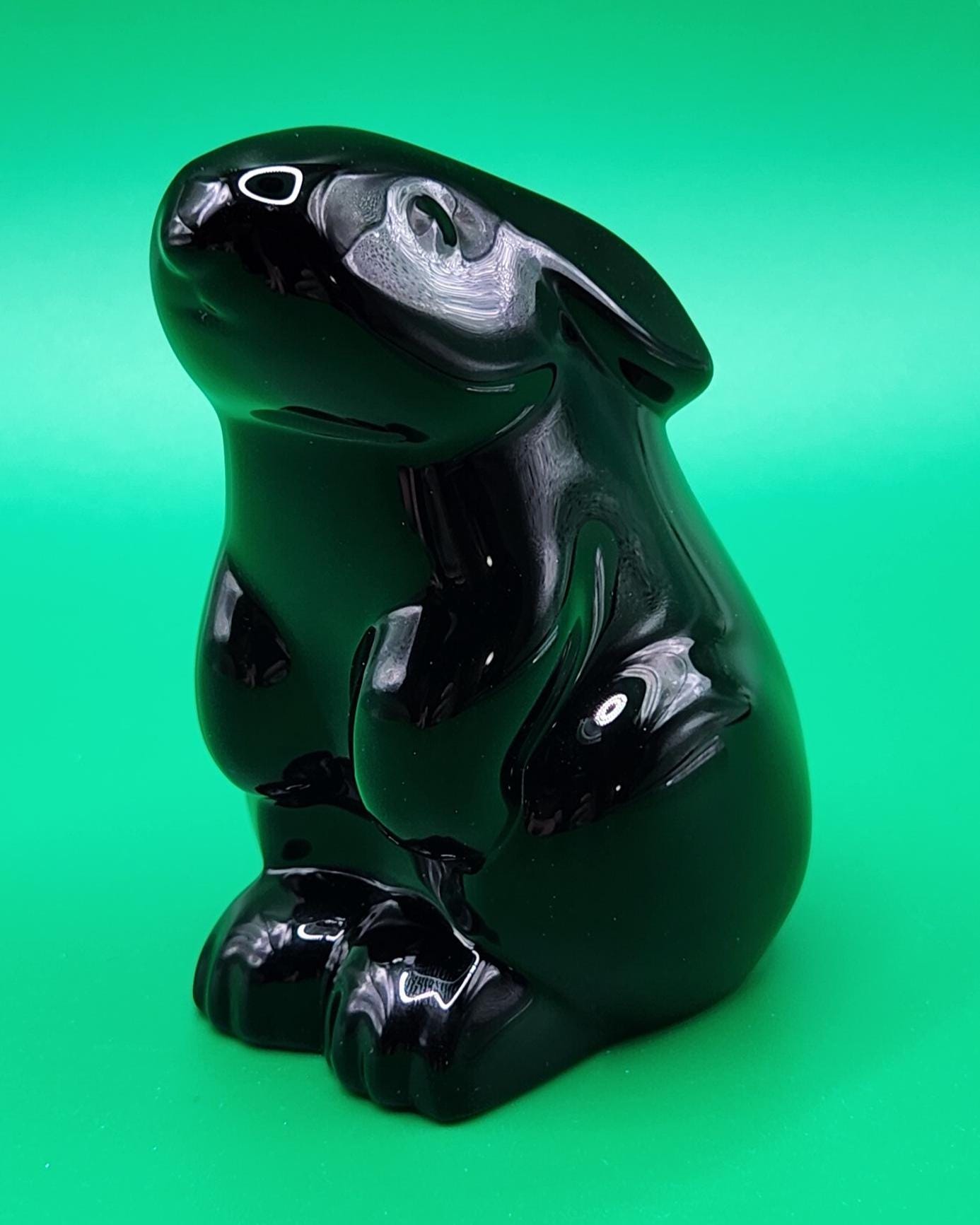 Baccarat Black Bunny - Etsy