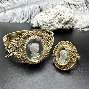 Whiting & Davis ヴィンテージリング インタリオ Whiting and Davis 
