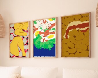 Herman Miller Summer Picnic Art Prints: Mid-Century Modern Set (Digital Prints)