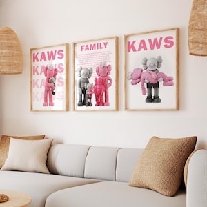 Kaws Purple Print Set: Hypebeast Wall Art (digital Download) - Etsy