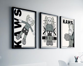 KAWS Poster Set: Hypebeast Toys Prints, Kids Room Decor (Digital Download)