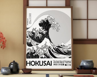 Great Wave Off Kanagawa Print – Hokusai Japanese Art (Digital Download)