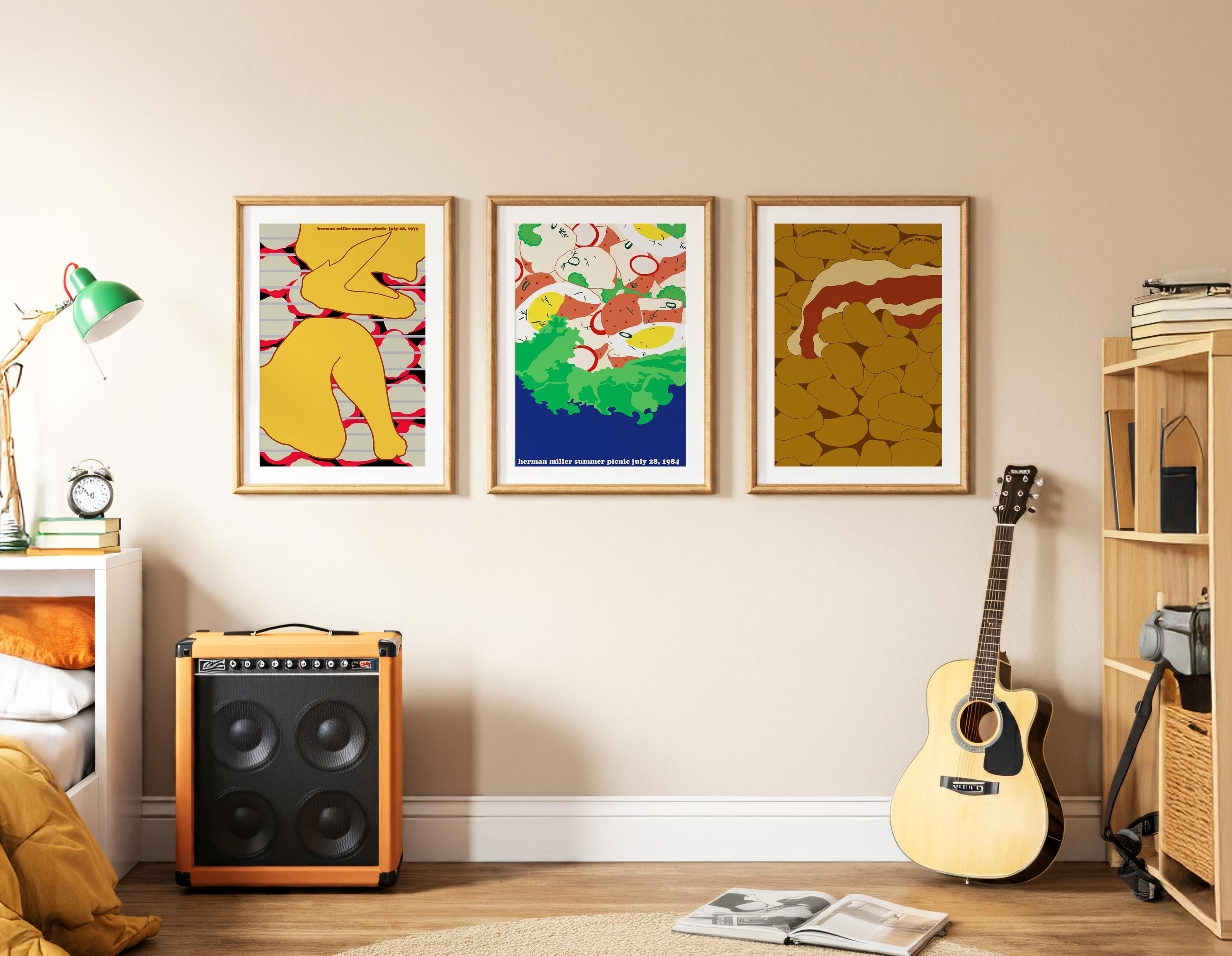 Herman Miller Summer Picnic Wall Art Collection | Retro Art