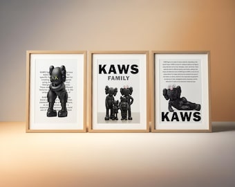 Kaws Figure Prints: Hypebeast Toys Poster Set (Digital Download)