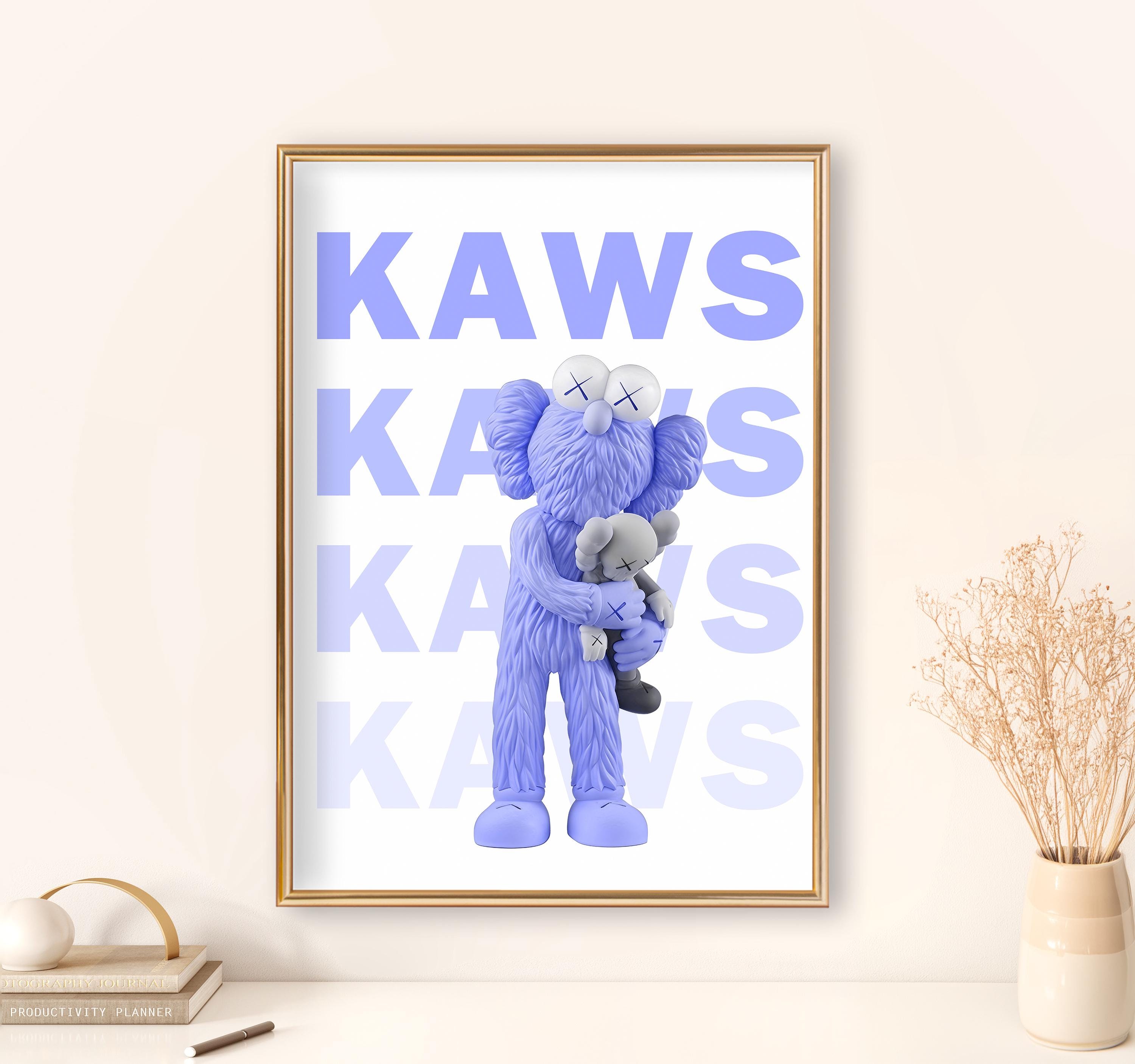 Kaws Poster Set Blue , Hypebeast Toys Posters, Kaw Prints