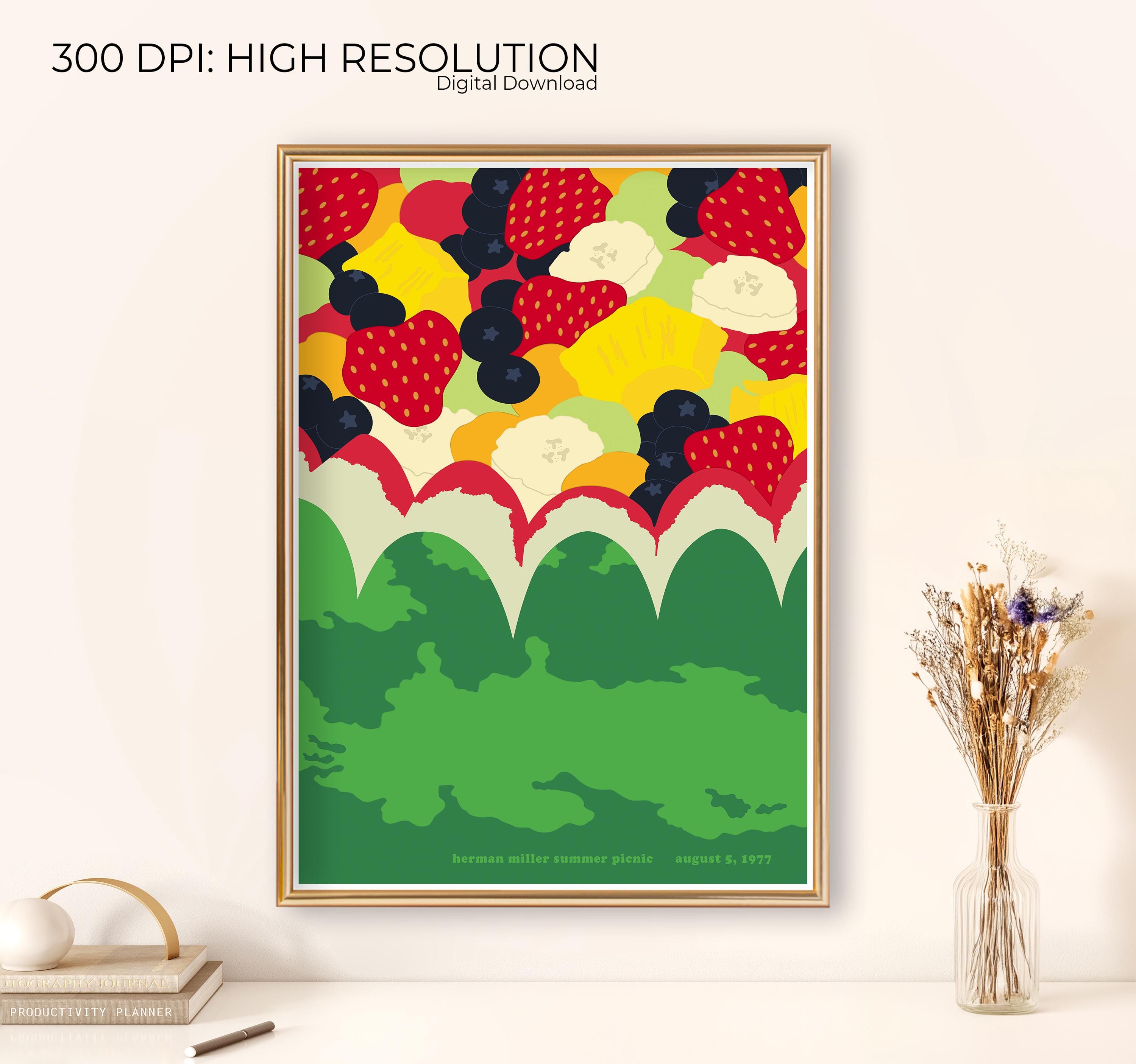 ハーマンミラー サマーピクニック アートプリントセット：ミッド