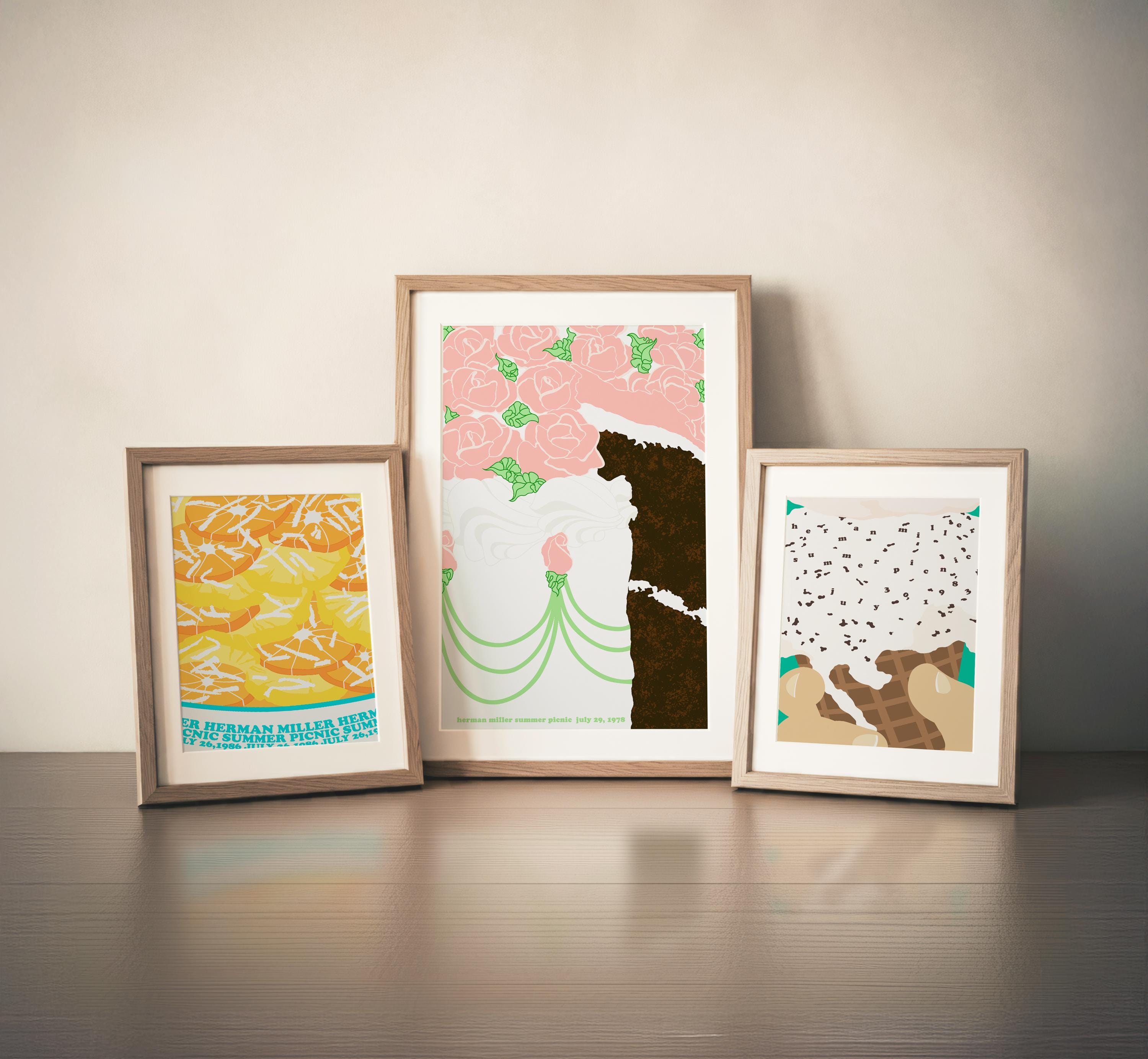 Herman Miller Summer Picnic Wall Art Collection | Retro Art