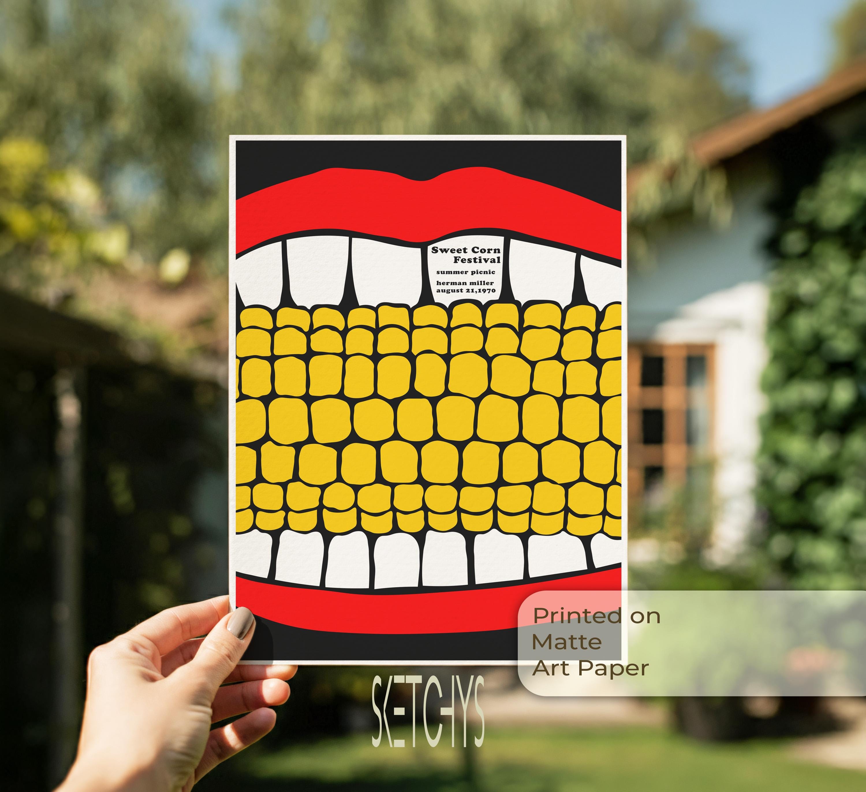 ハーマン・ミラー Summer Picnic 1970 アートポスター  B2版 Shop Herman Miller Summer Picnic 1970 Original Vintage Poster
