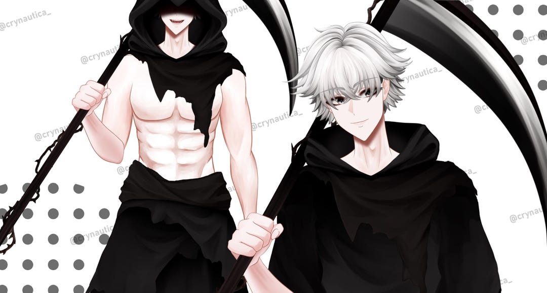 Grim the Reaper / Premade Male Customizable Vtuber Model - Etsy