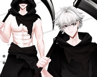 Grim The Reaper / Premade Male customizable Vtuber model