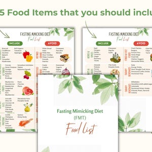 Fasting Mimicking Diet Food List | 141 Foods to Include & Avoid ...