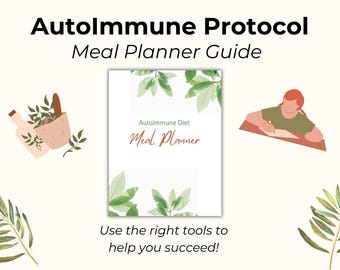 Autoimmune Protocol | AIP Diet Guide | AIP Diet Planner | 15 Pages | Meal tracker | Symptom tracker | Grocery list | Digital Download