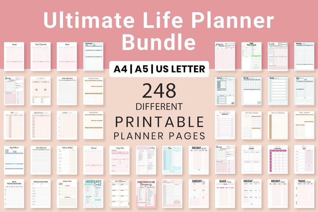 Digital Planners 2025 Organize Your Life Boost Productivity Printable ...