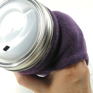 Made to order - custom color - Jar Cozy - pint size - pocket