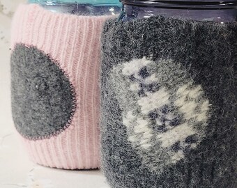 Jar Cozy - pint size - polkadot