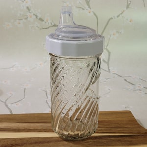 Canning Jar Glass Sippy cup quilted Rustless spiral fl oz
