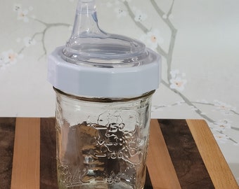 Mason Jar Sippy Cup  Glass Sippy Cup for Toddlers - JarJackets