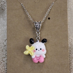 Kawaii Character Necklace, Animal Necklace, Puppy Necklace, Dog Necklace, Pendant Necklace - 1PC