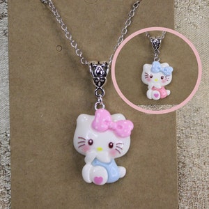 Kawaii Character Necklace, Animal Necklace, Puppy Necklace, Dog Necklace, Kitty Necklace, Pendant Necklace - 1PC