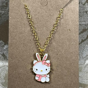 Kawaii Character Necklace, Anime Necklace, Kitty Necklace, Puppy Necklace, Cat Necklace, Pendant Necklace - 1PC