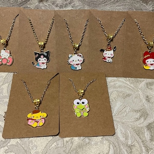 Kawaii Character Necklace, Animal Anime Necklace, Kitty Necklace, Puppy Necklace, Cat Necklace, Pendant Necklace - 1PC