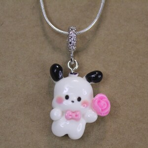 Kawaii Character Necklace, Animal Necklace, Puppy Necklace, Dog Necklace, Pendant Necklace - 1PC