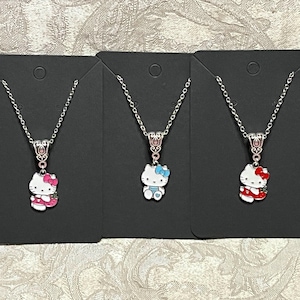 Kawaii Character Necklace, Animal Necklace, Kitty Necklace, Cat Necklace, Pendant Necklace - 1PC
