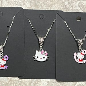 Kawaii Character Necklace, Animal Necklace, Kitty Necklace, Cat Necklace, Pendant Necklace - 1PC