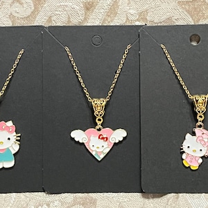 Kawaii Character Necklace, Animal Necklace, Kitty Necklace, Cat Necklace, Pendant Necklace - 1PC