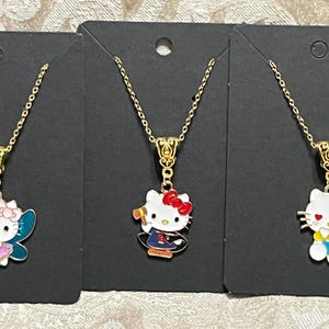 Kawaii Character Necklace, Animal Necklace, Kitty Necklace, Cat Necklace, Pendant Necklace - 1PC