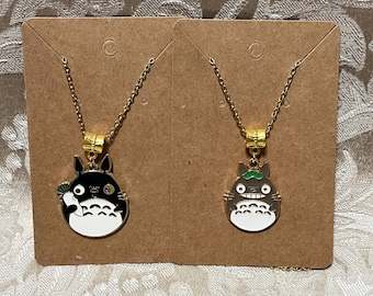 Kawaii Neighbor Necklace, Adorable Anime Necklace, Forest Spirit Necklace, Pendant Necklace - 1PC