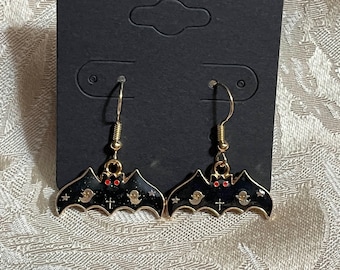 Pendientes Kawaii de Halloween, Pendientes de Fantasma, Pendientes Divertidos y Espeluznantes, Pendientes Dorados, Pendientes de Fantasma de Dibujos Animados