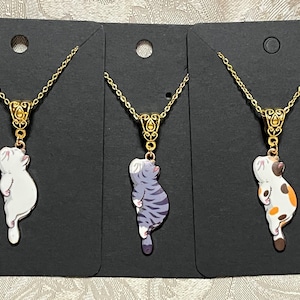 Kawaii Kitty Necklace, Adorable Animal Necklace, Cat Necklace, Pendant Necklace - 1PC