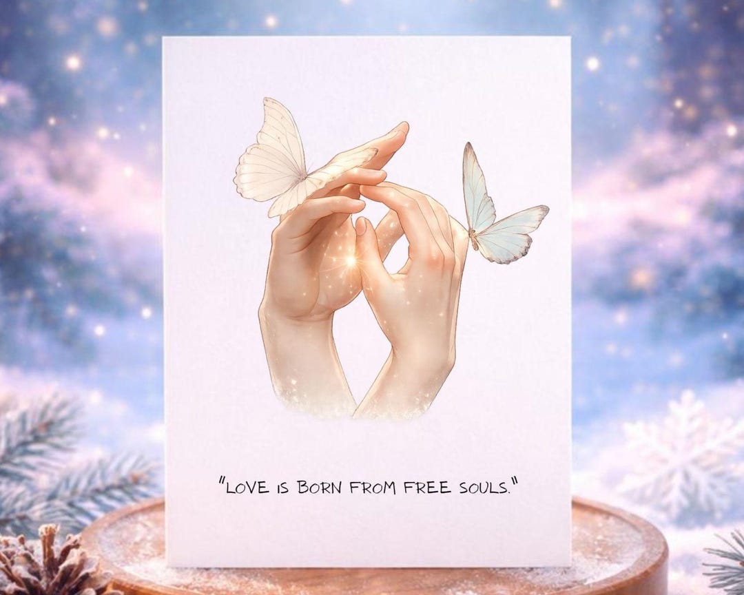 Butterfly Printable Love Card | Reconciliation Couple Card Art ...